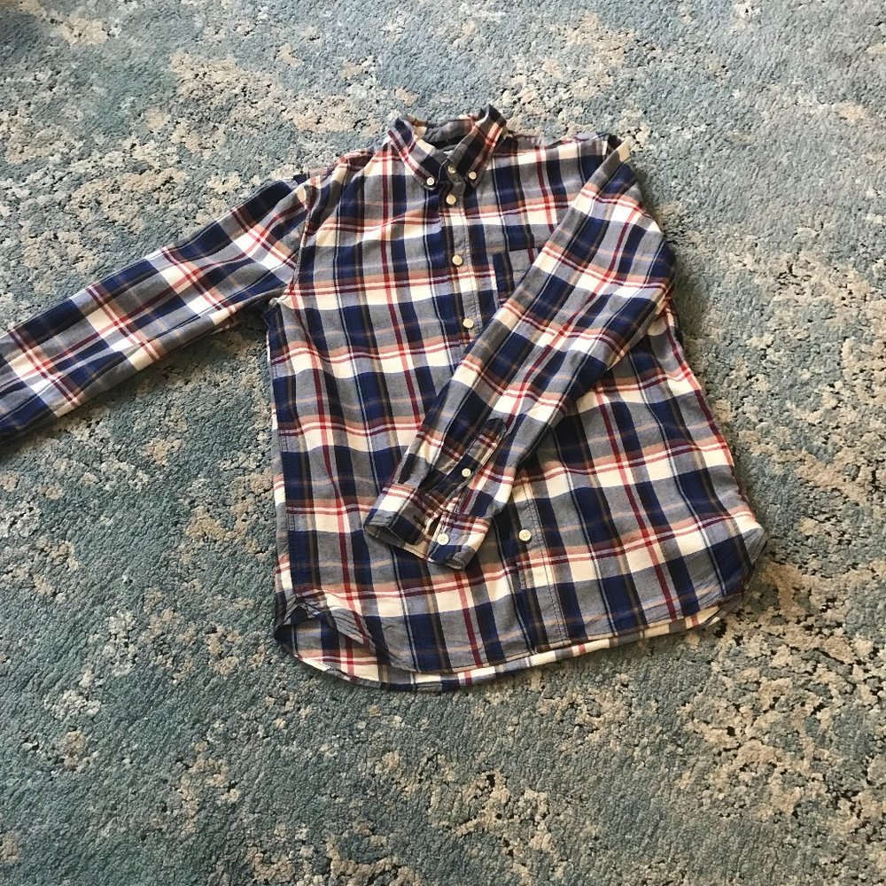 Red, White, and blue, Plaid Flannel